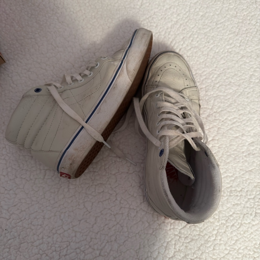 Vans White High-Top Sneakers